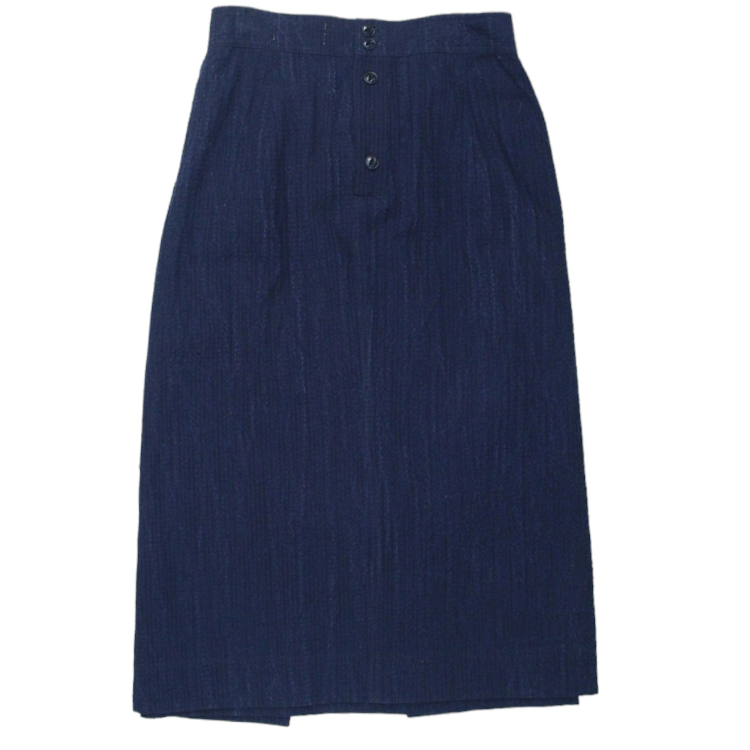 YMC Indigo Seersucker Pocket Skirt