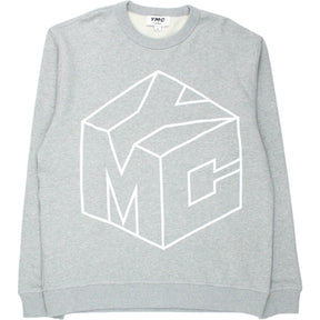 YMC Grey Marl 3D Logo Sweatshirt