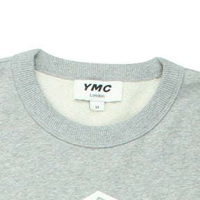 YMC Grey Marl 3D Logo Sweatshirt