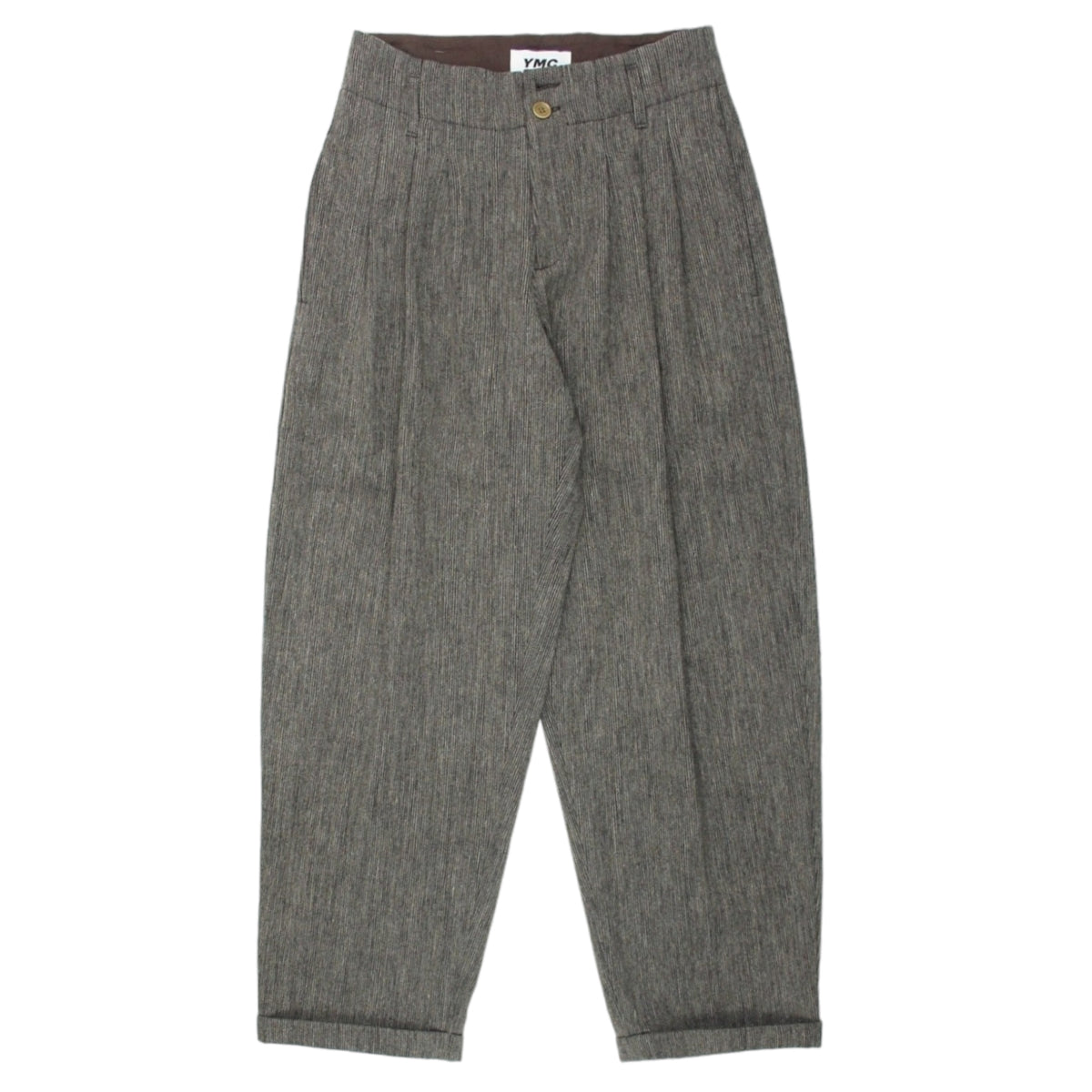YMC Brown Tweed Keaton Trousers | Shop from Crisis Online
