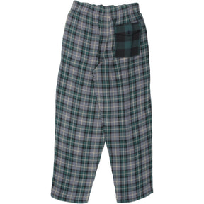 YMC Green/Multi Plaid Sylvian Trousers