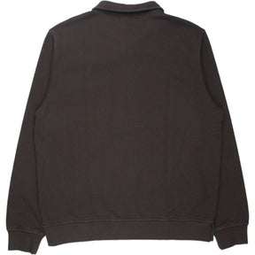 YMC Brown 1/4 Zip Sugden Sweatshirt