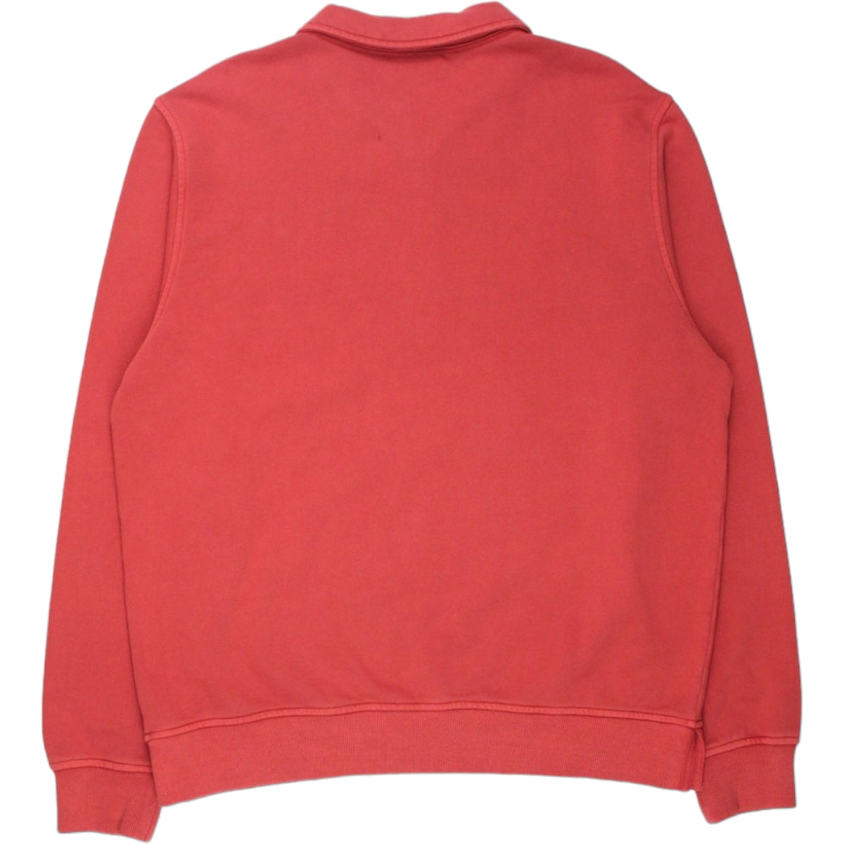 YMC Red 1/4 Zip Sugden Sweatshirt