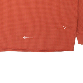 YMC Brick Red Waffle Sweatshirt