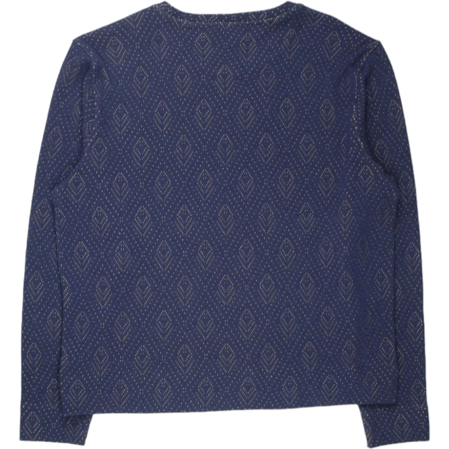 YMC Stone/Navy Pointelle Sweater