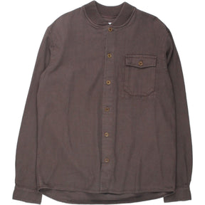 YMC Brown Rib Collared Shirt