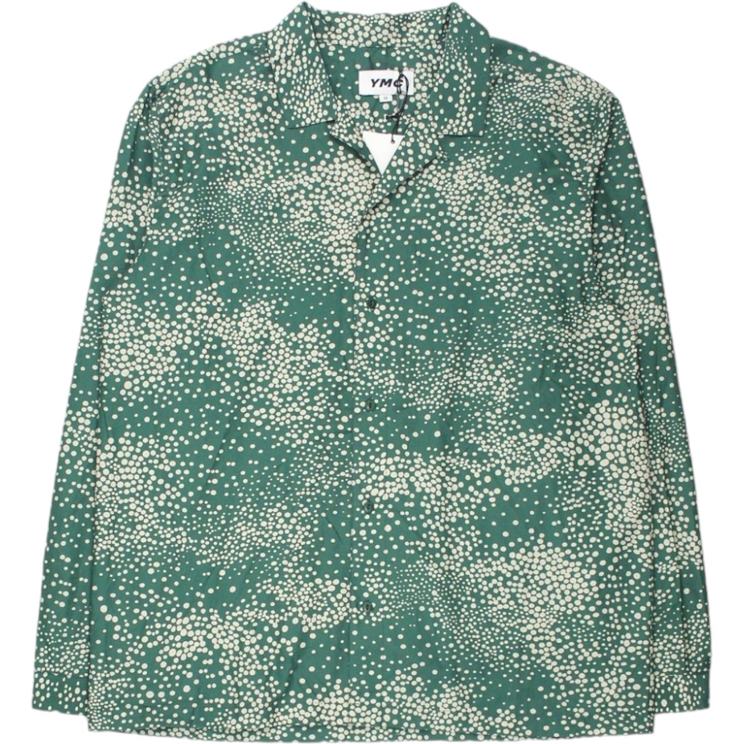 YMC Green/Ecru Snowstorm Print