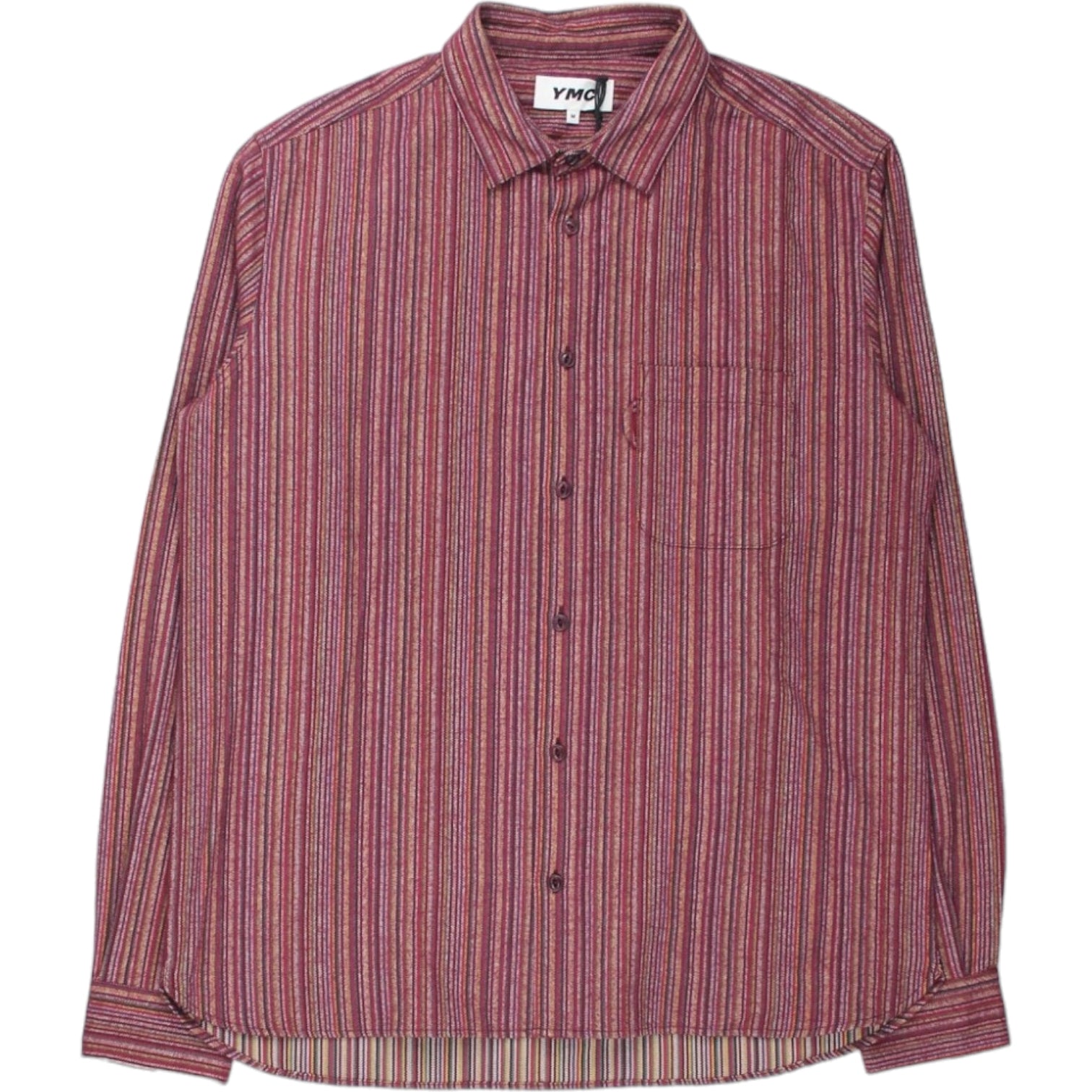 YMC Red/Multi Heavy Weave Shirt