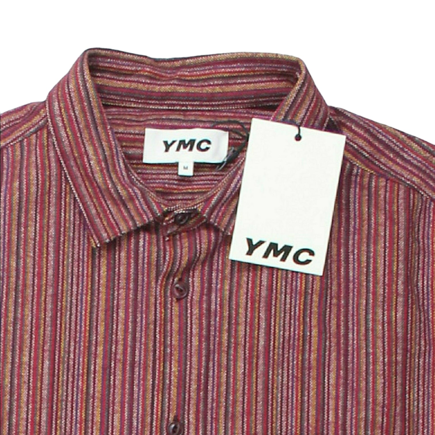 YMC Red/Multi Heavy Weave Shirt