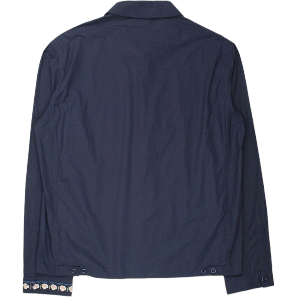 YMC Navy/Floral Embroidered Shirt