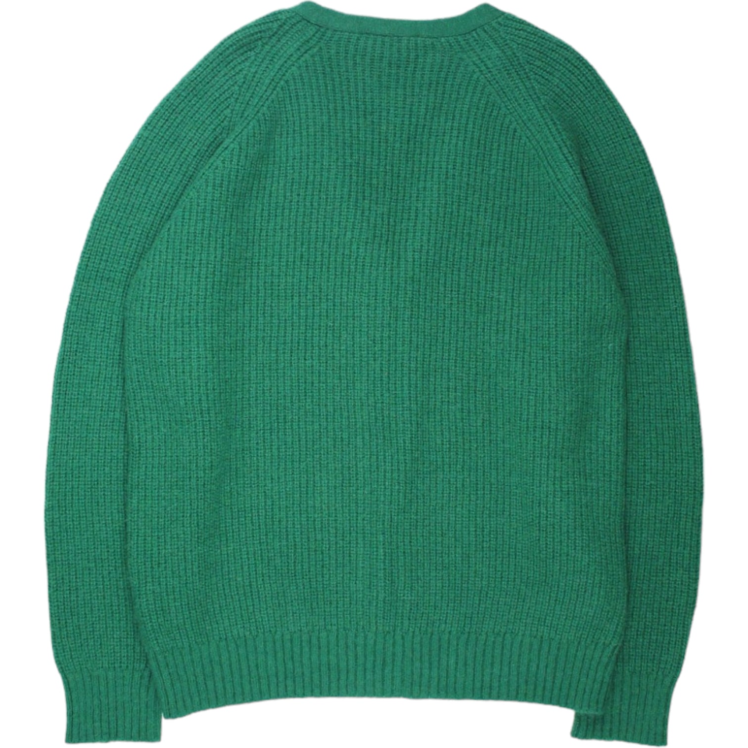 YMC Green Rib Long-Line Cardigan