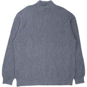 YMC Grey Marl Mock Neck Sweater