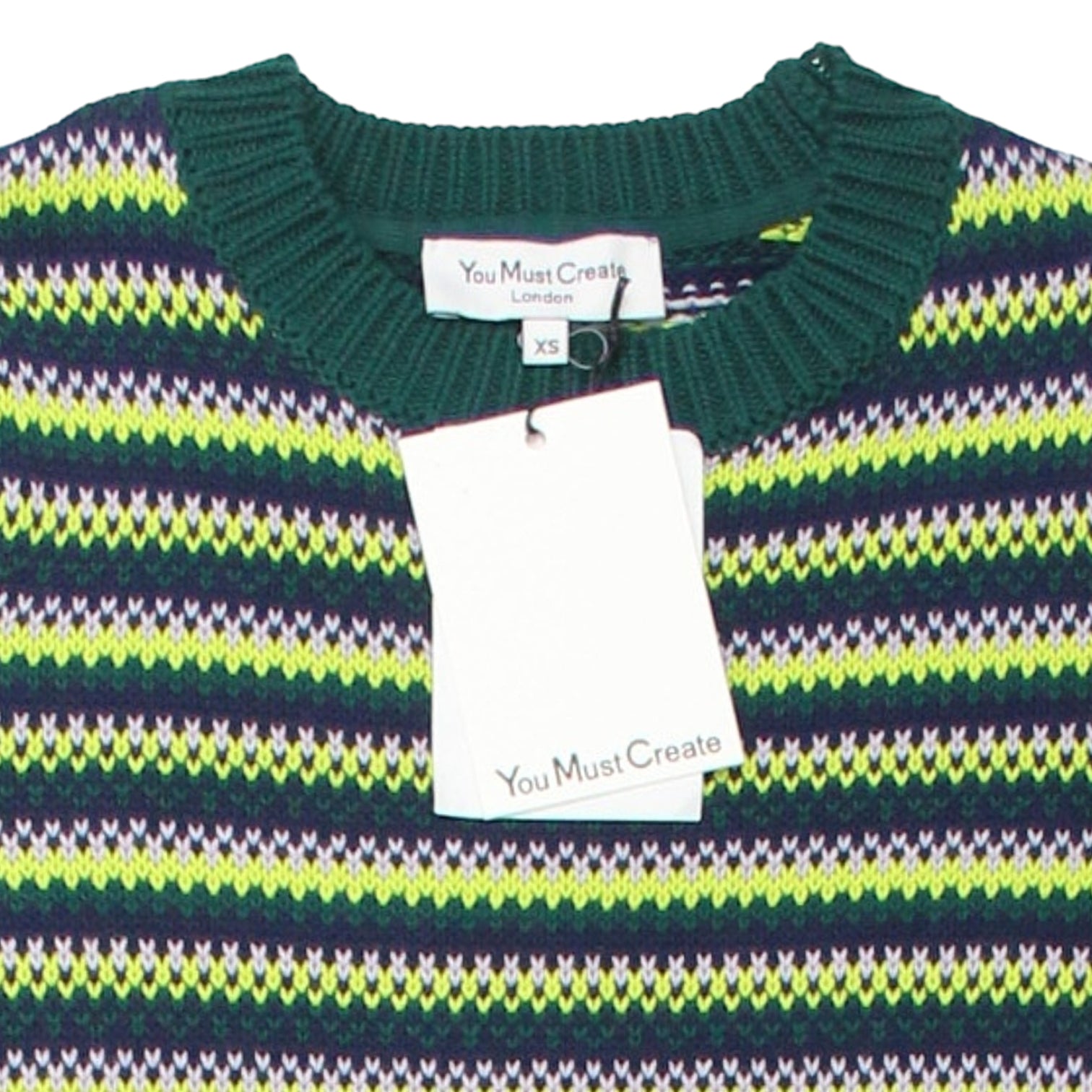 YMC Peacoat/Lime Knit Dress