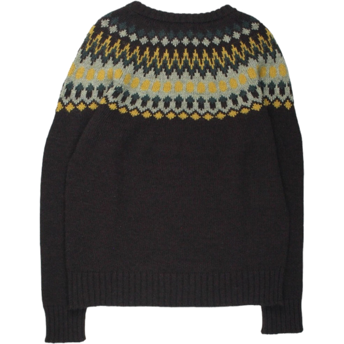 YMC Brown/Multi Fairisle Jumper