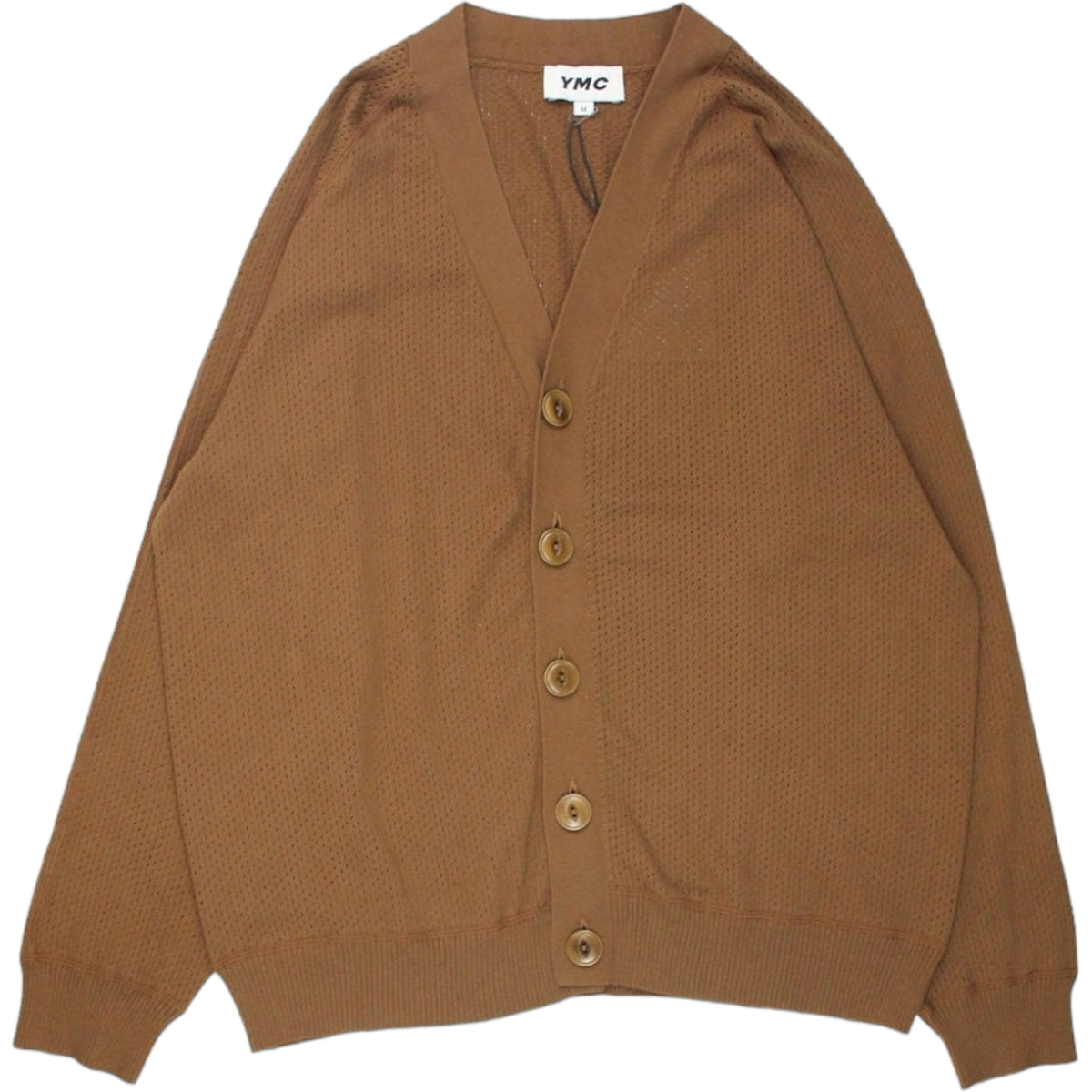 YMC Pecan Pointelle Cardigan