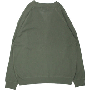 YMC Green Pointelle Cardigan