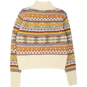 YMC Cream/Multi Fair Isle Knit Jumper