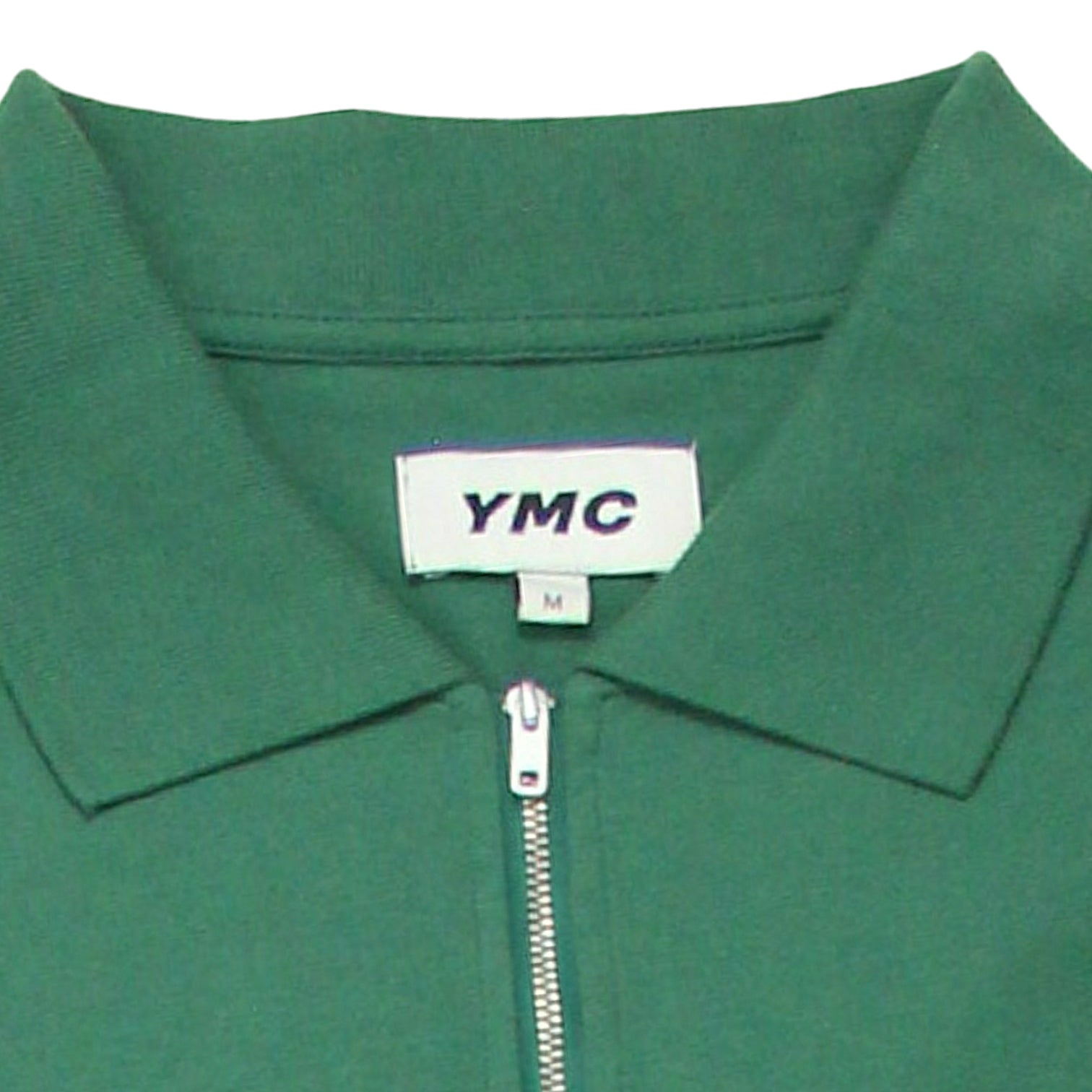 YMC Green 1/4 Zip Jersey Top