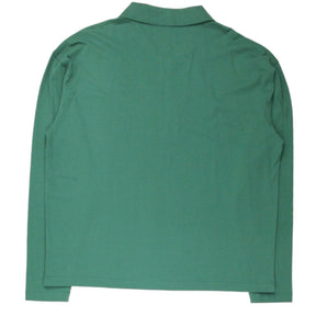 YMC Green 1/4 Zip Jersey Top