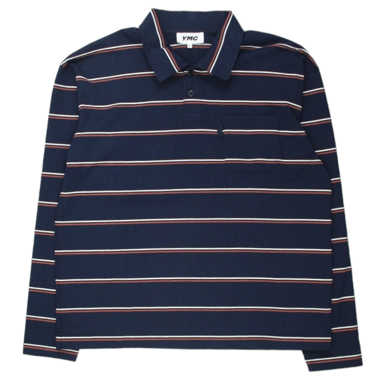 YMC Navy Stripe Rugby Shirt