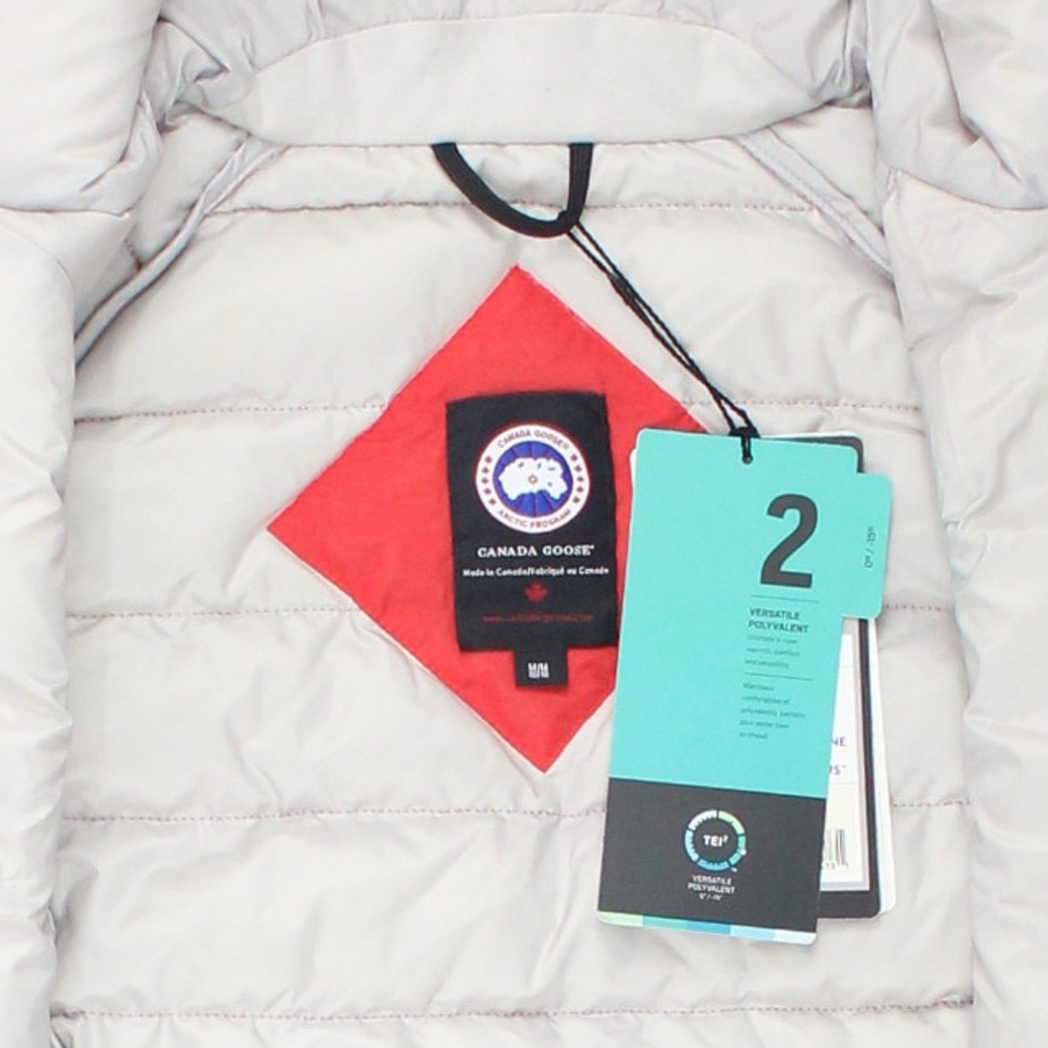 Canada Goose Red Quilted Hooded Jacket