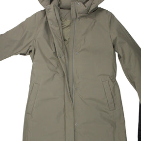 Uniqlo Olive Hybrid Down Coat