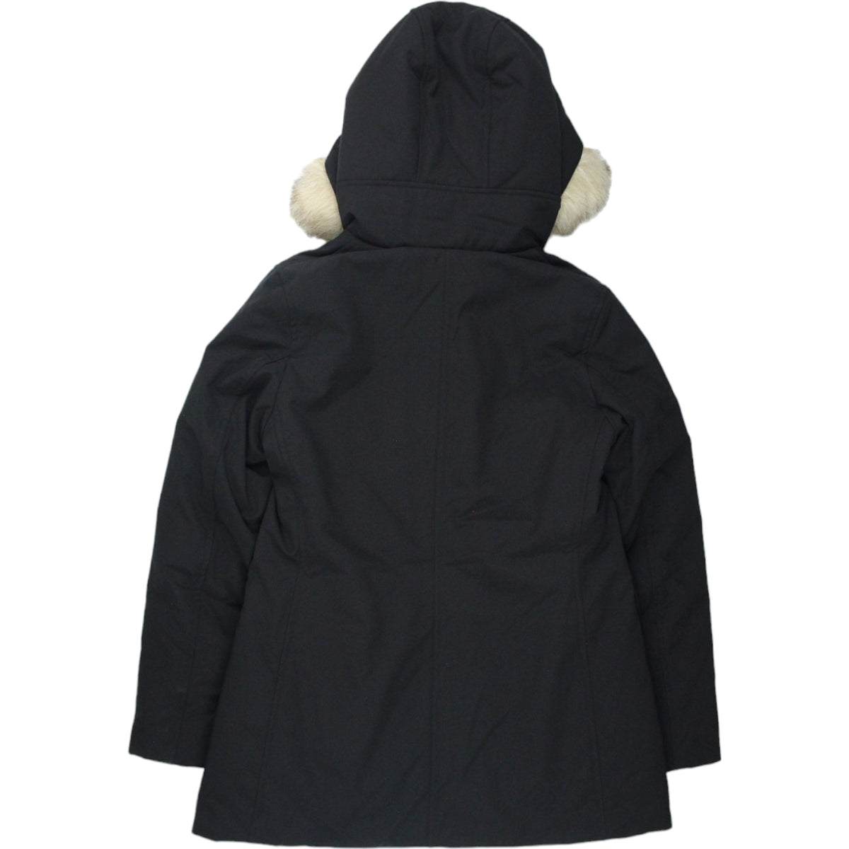 Uniqlo Black Padded Fur Trim Hood Jacket