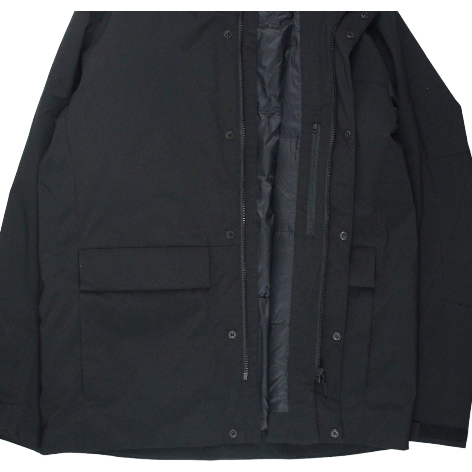 Uniqlo Black Hybrid Down Parka