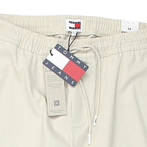 Tommy Jeans Cream Slim Tapered Jog Trousers