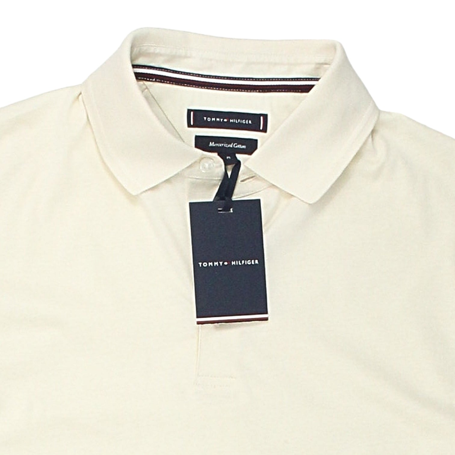Tommy Hilfiger Cream Mercerized Polo Shirt