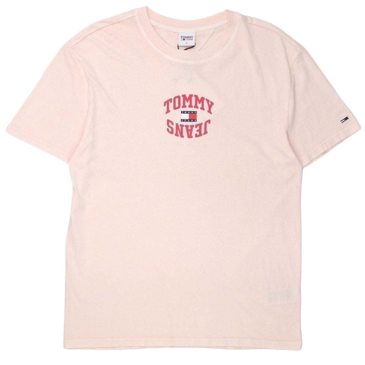 Tommy Jeans Pink Arched Logo Tee