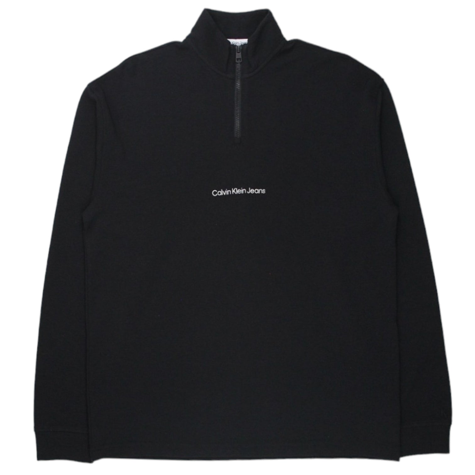 Calvin Klein Jeans Black 1/4 Zip Top