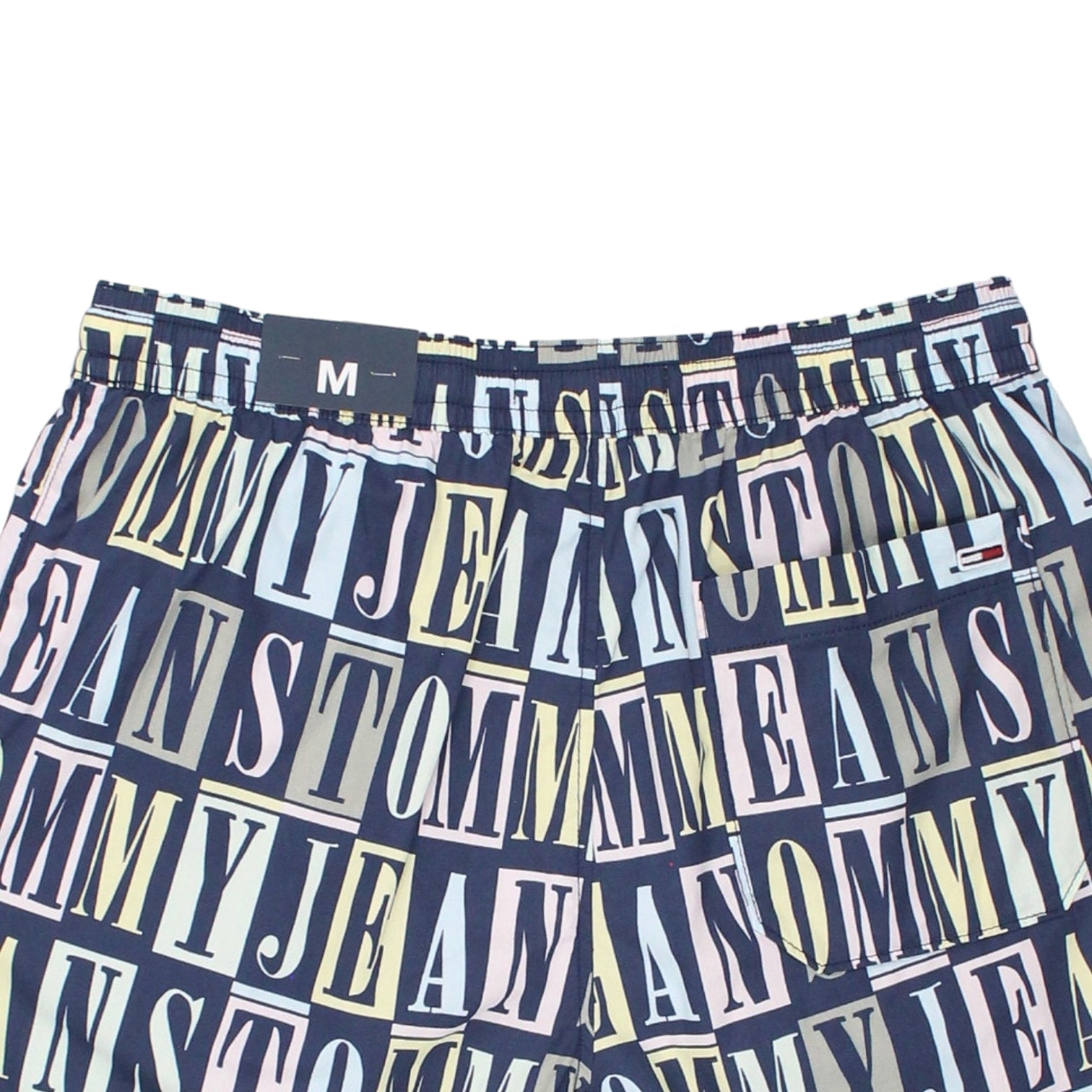 Tommy Jeans Blue Graphic Logo Beach Shorts