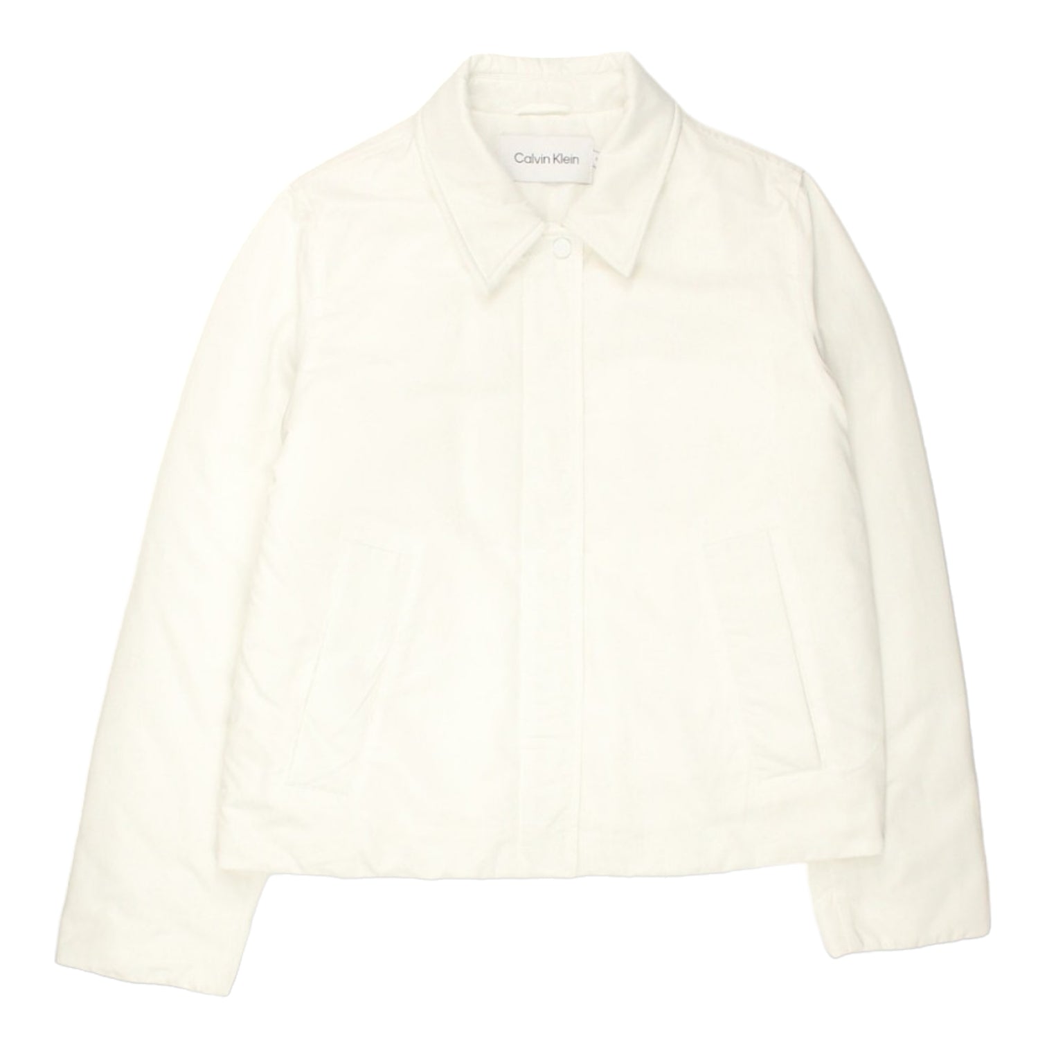 Calvin Klein White Padded Satin Jacket