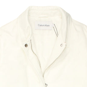 Calvin Klein White Padded Satin Jacket