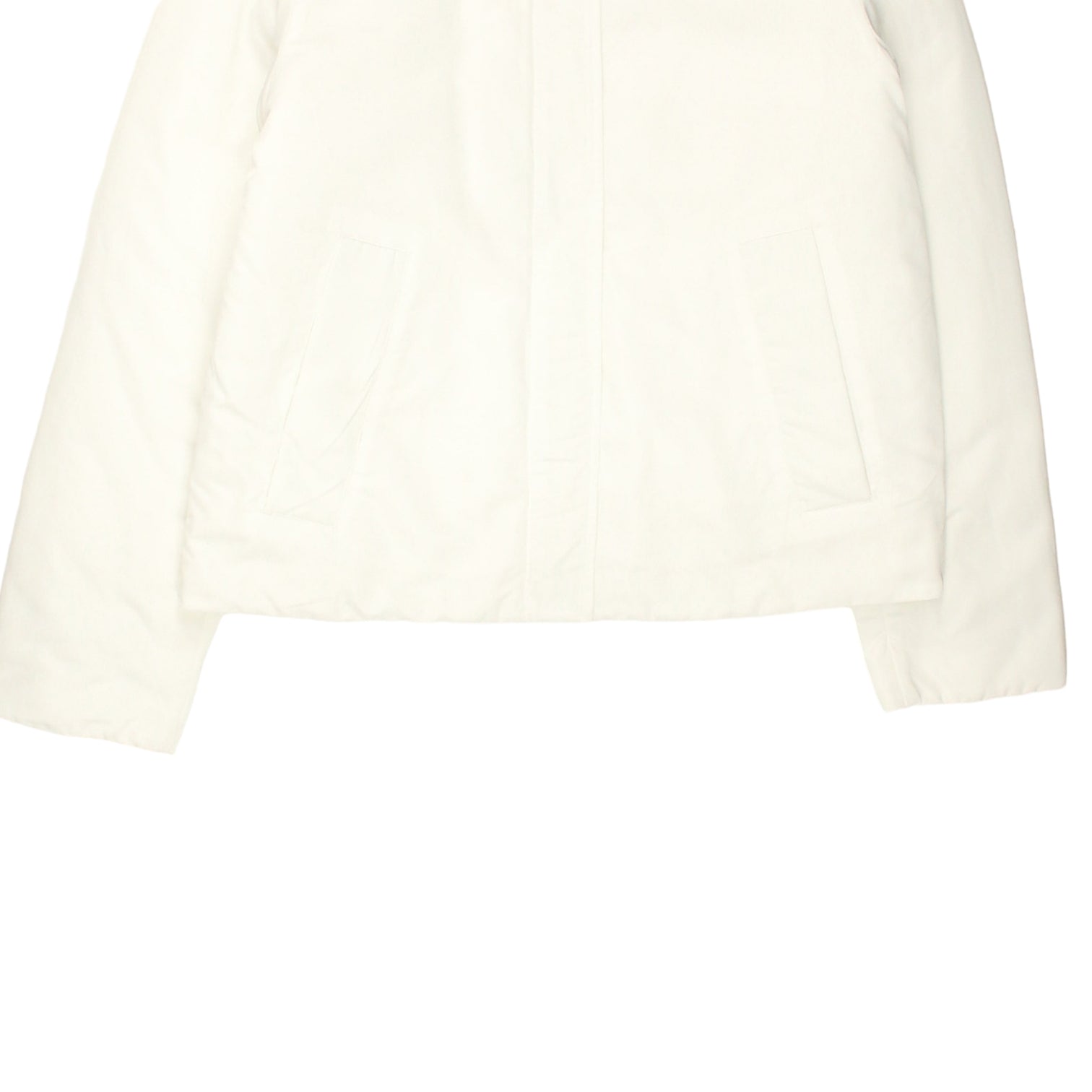 Calvin Klein White Padded Satin Jacket