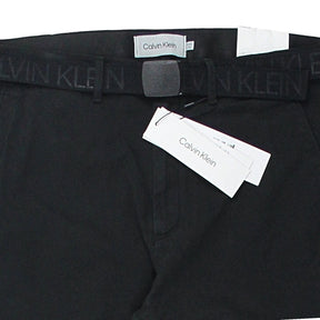 Calvin Klein Black Slim Fit Garment Dye Chino's