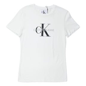 Calvin Klein Jeans White Monogram Logo Tee