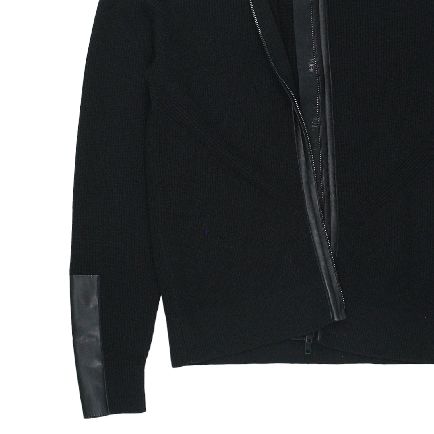 Calvin Klein Black Full Zip Sweater