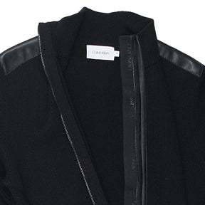 Calvin Klein Black Full Zip Sweater