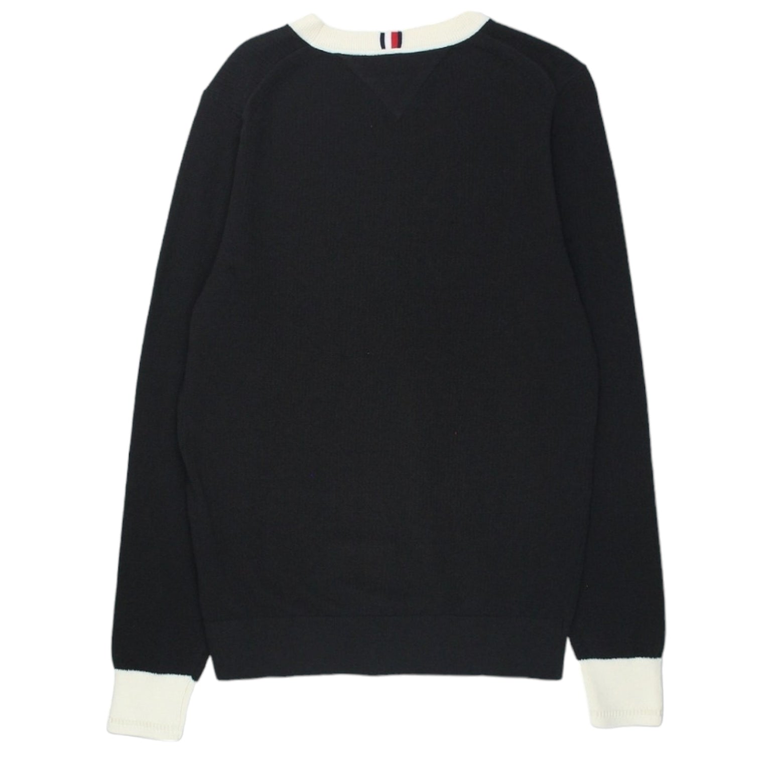 Tommy Hilfiger Black/Cream Chain Ridge Knit Top