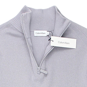 Calvin Klein Grey 1/4 Zip Knit Sweater