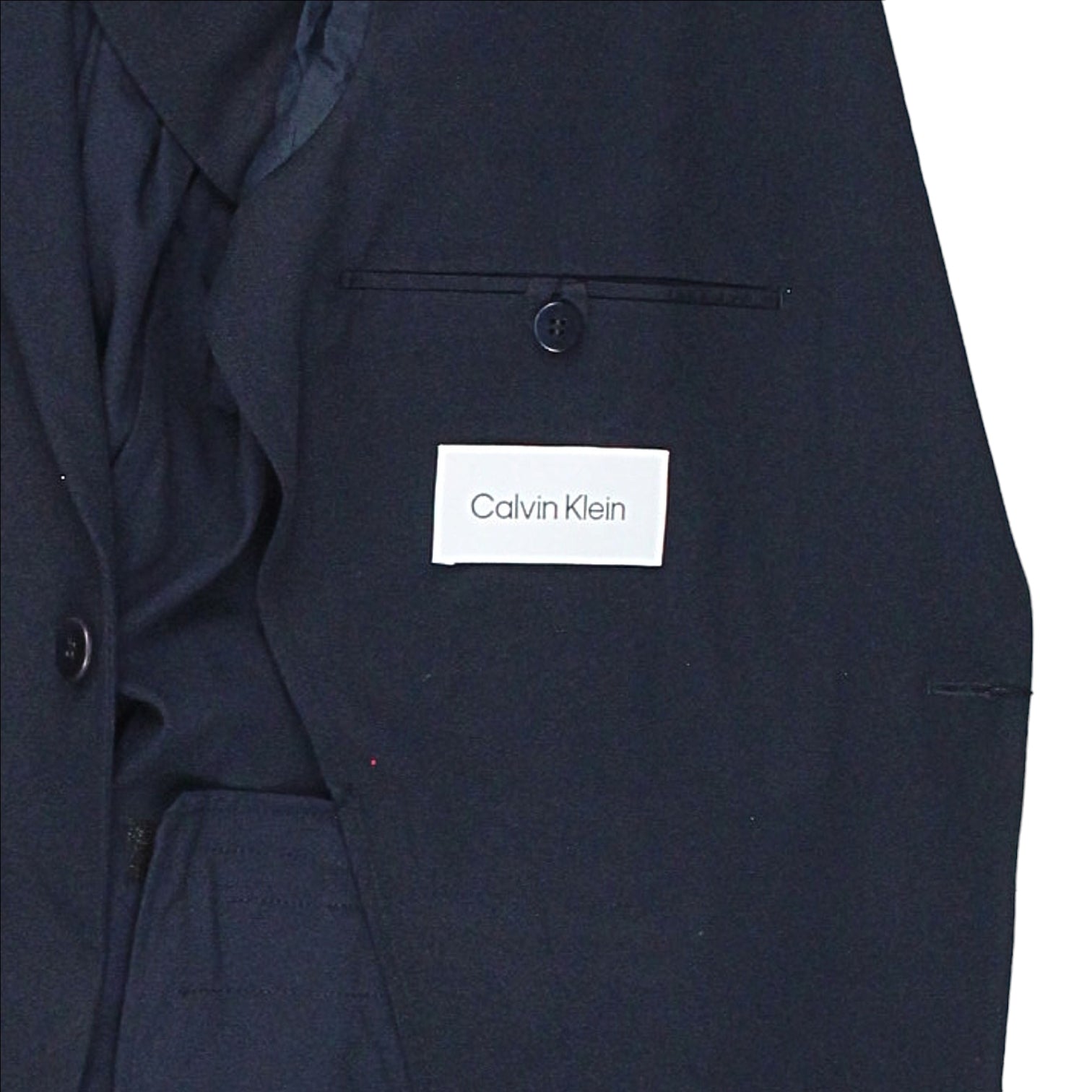 Calvin Klein Navy Soft Twill SB Blazer