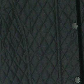 Barbour Black Quilted Velvet Trimmed Jacket