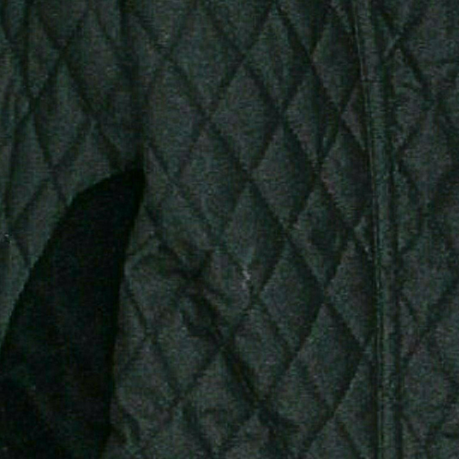 Barbour Black Quilted Velvet Trimmed Jacket