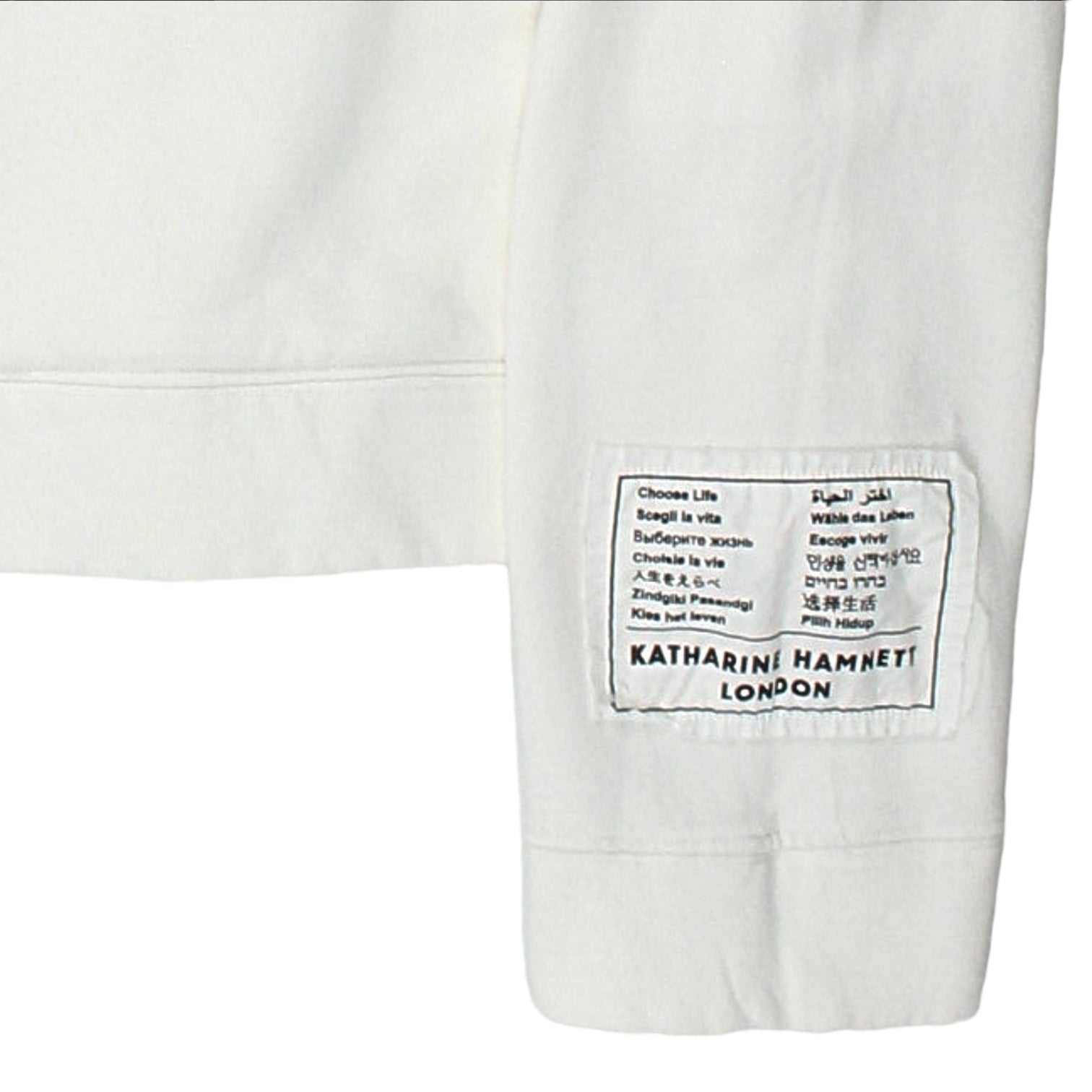 Katharine Hamnett Winter White Rick Hoodie