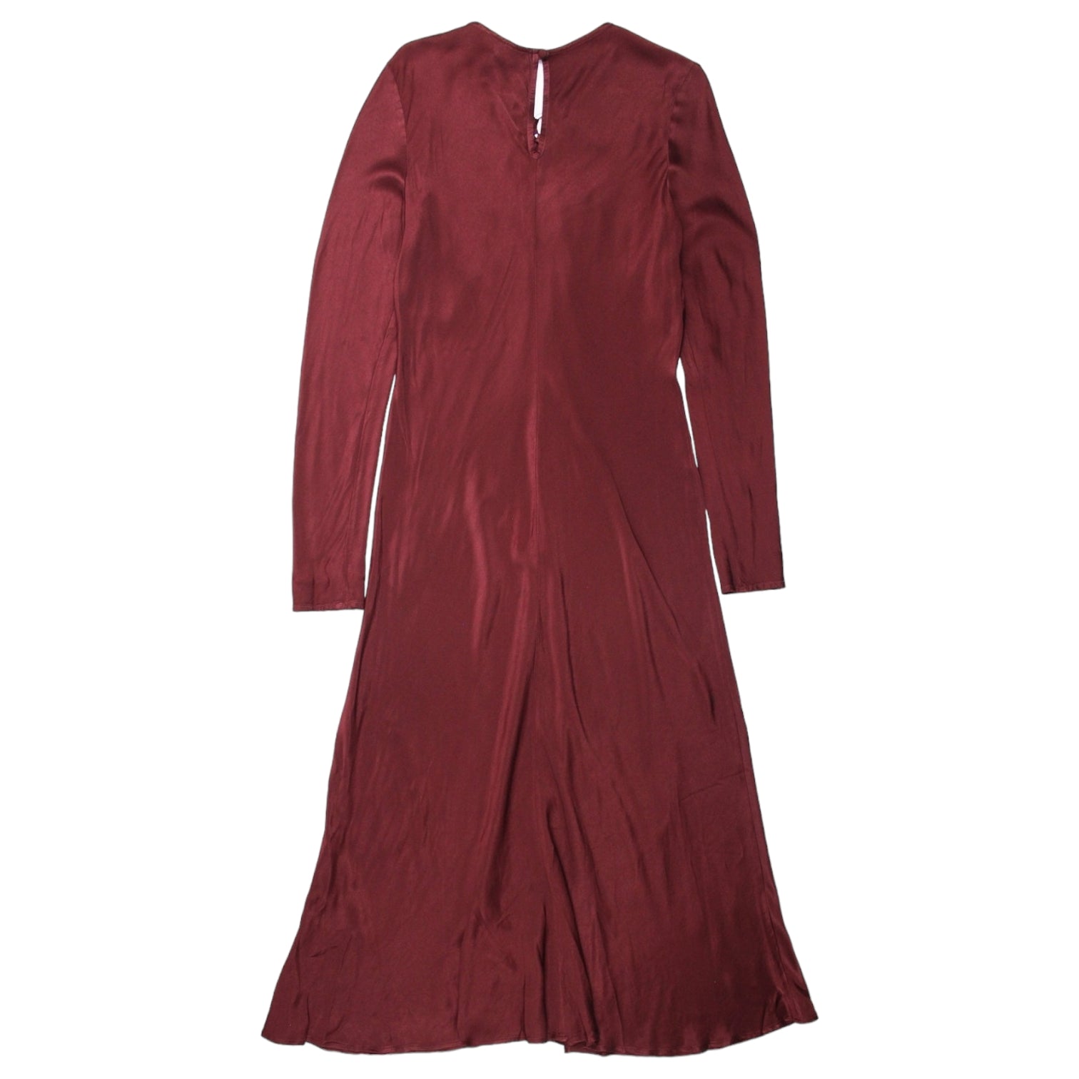 Ghost London Wine Freya Satin Midi Dress