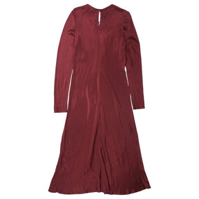 Ghost London Wine Freya Satin Midi Dress