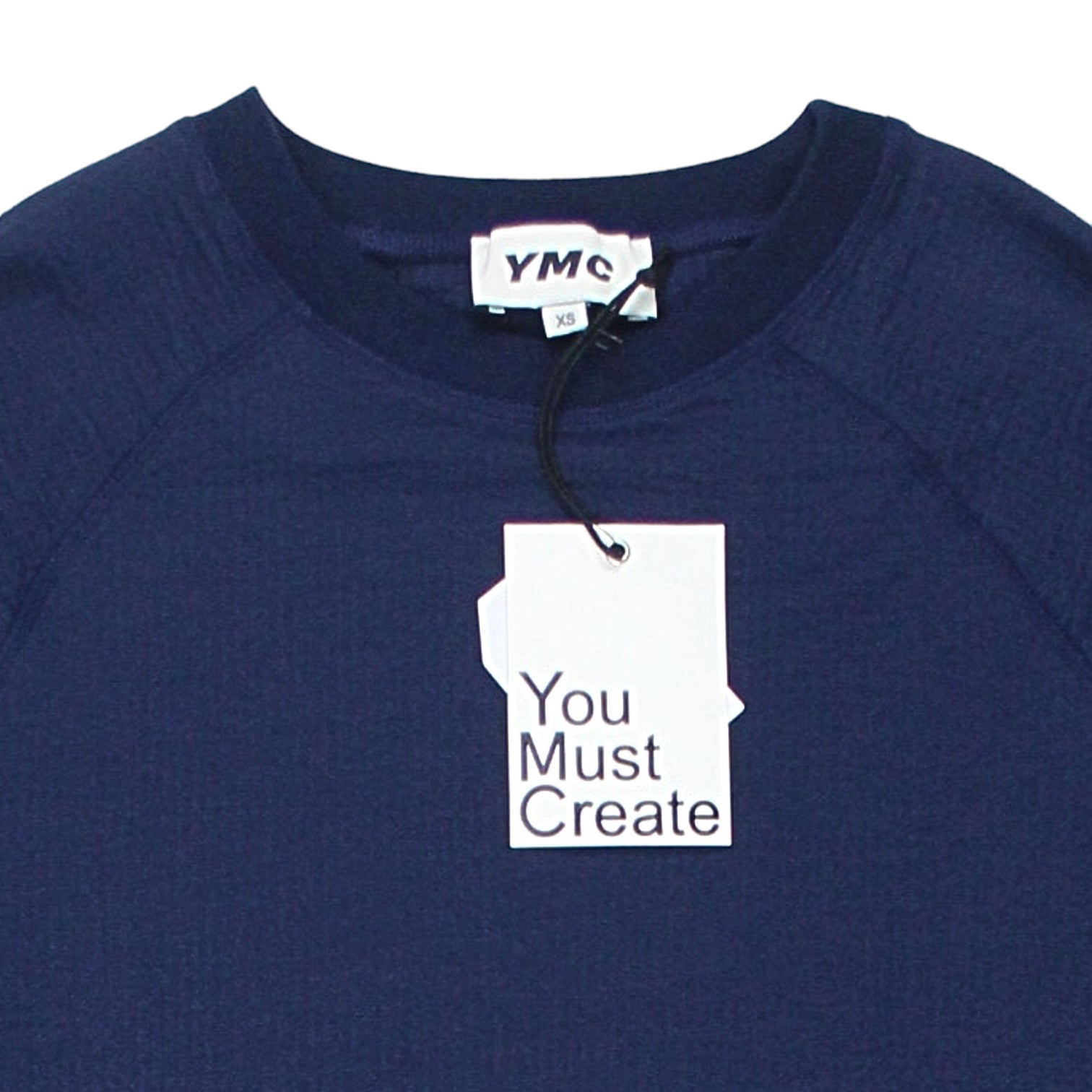 YMC Blue Cut Out Waffle Sweatshirt Dress