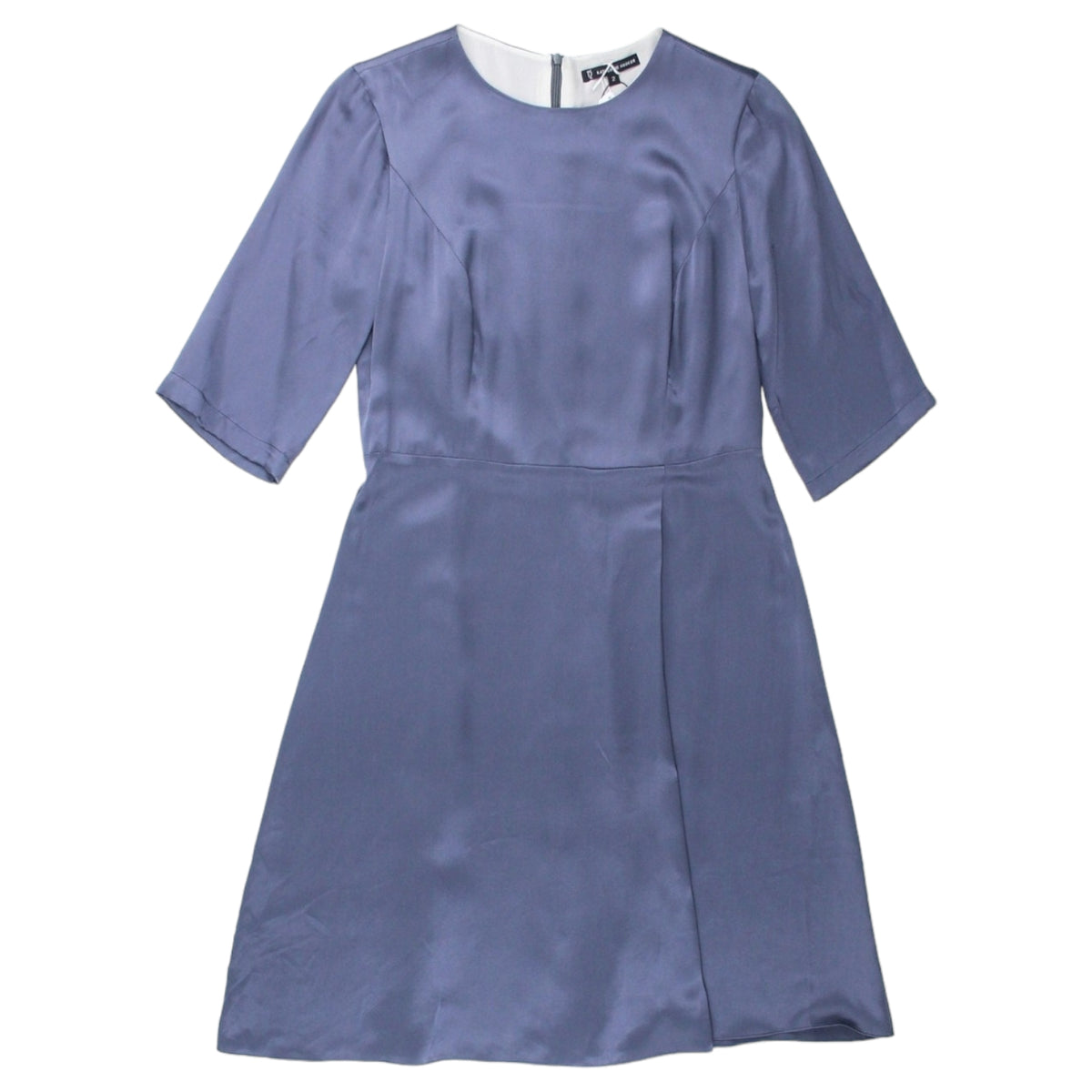 Katherine Hooker Blue Silk Midi Dress